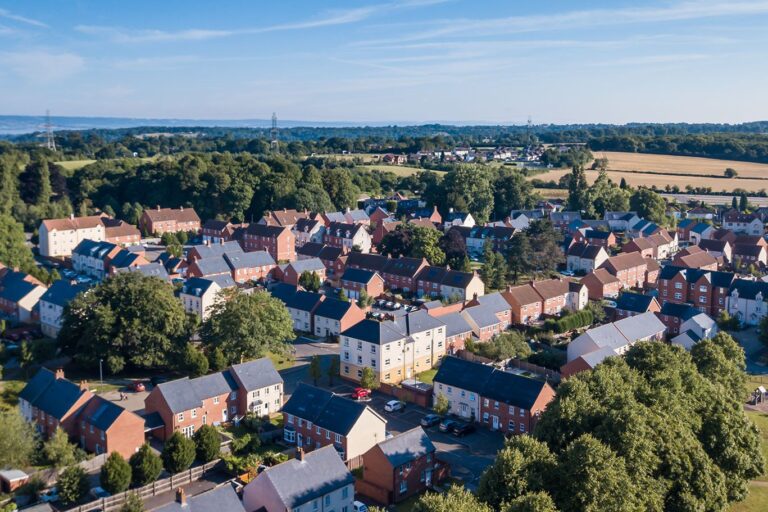 Aerial,View,Of,Hortham,Village,,A,New,Build,Estate,On